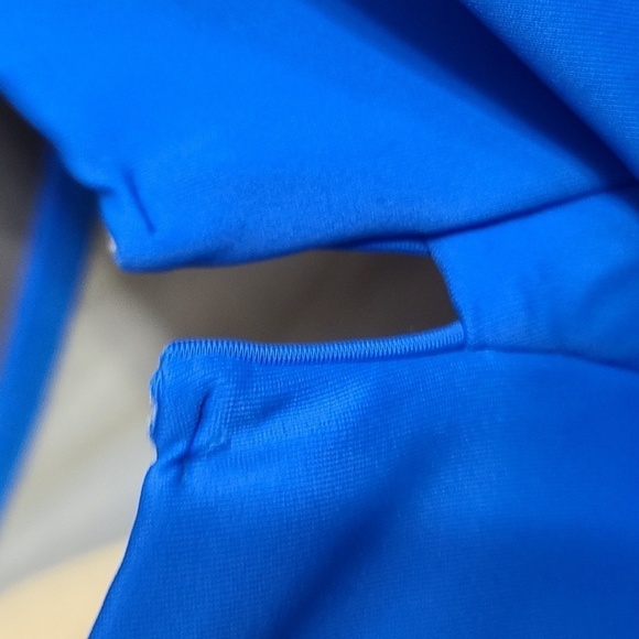 Unbranded Womens Swimsuit/Dress One Piece Royal Blue Underwire Ruched Sz 2X?READ - Picture 2 of 8